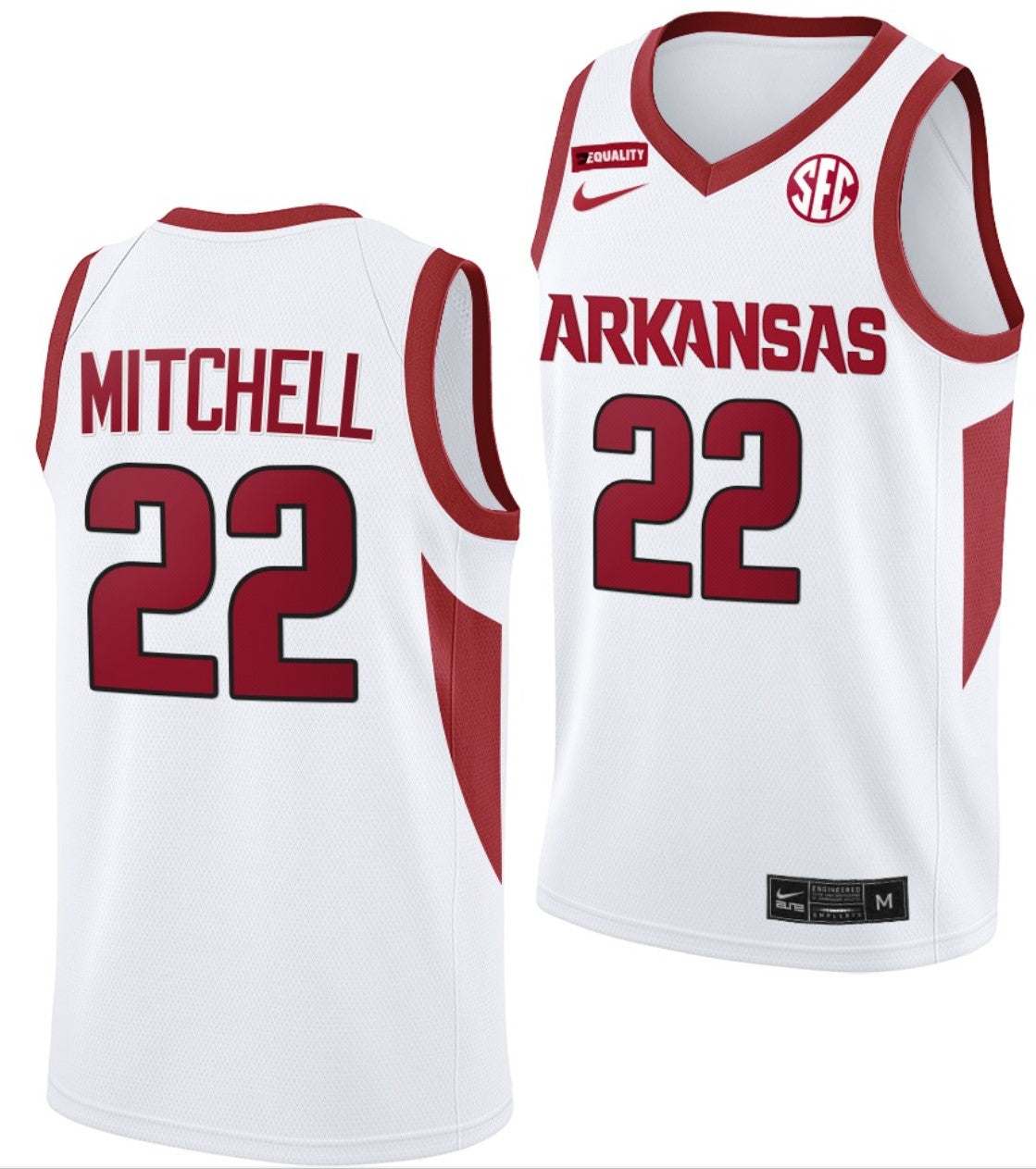 Makhel Mitchell Jersey Arkansas Razorbacks College Basketball 100 Season #22