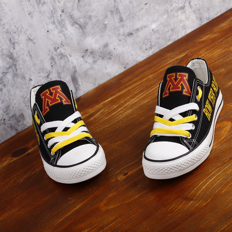 Minnesota Golden Gophers Limited Print NCAA College Students Low Top Canvas Shoes Sport Sneakers 1