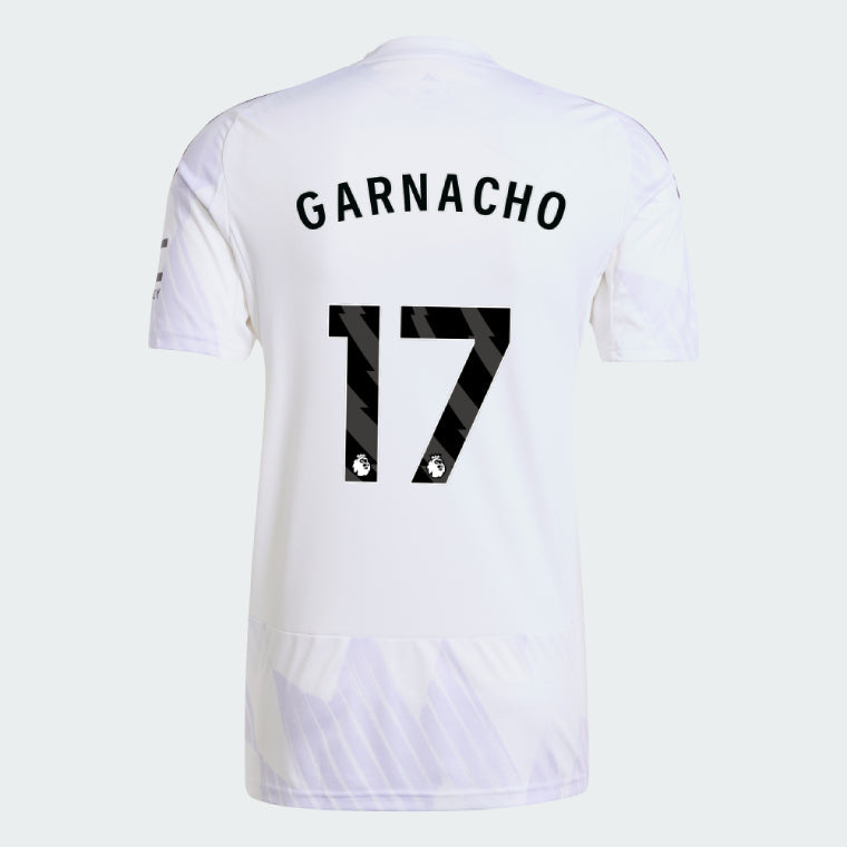 Manchester United 2025-26 Away GARNACHO 17 Match Jersey – White