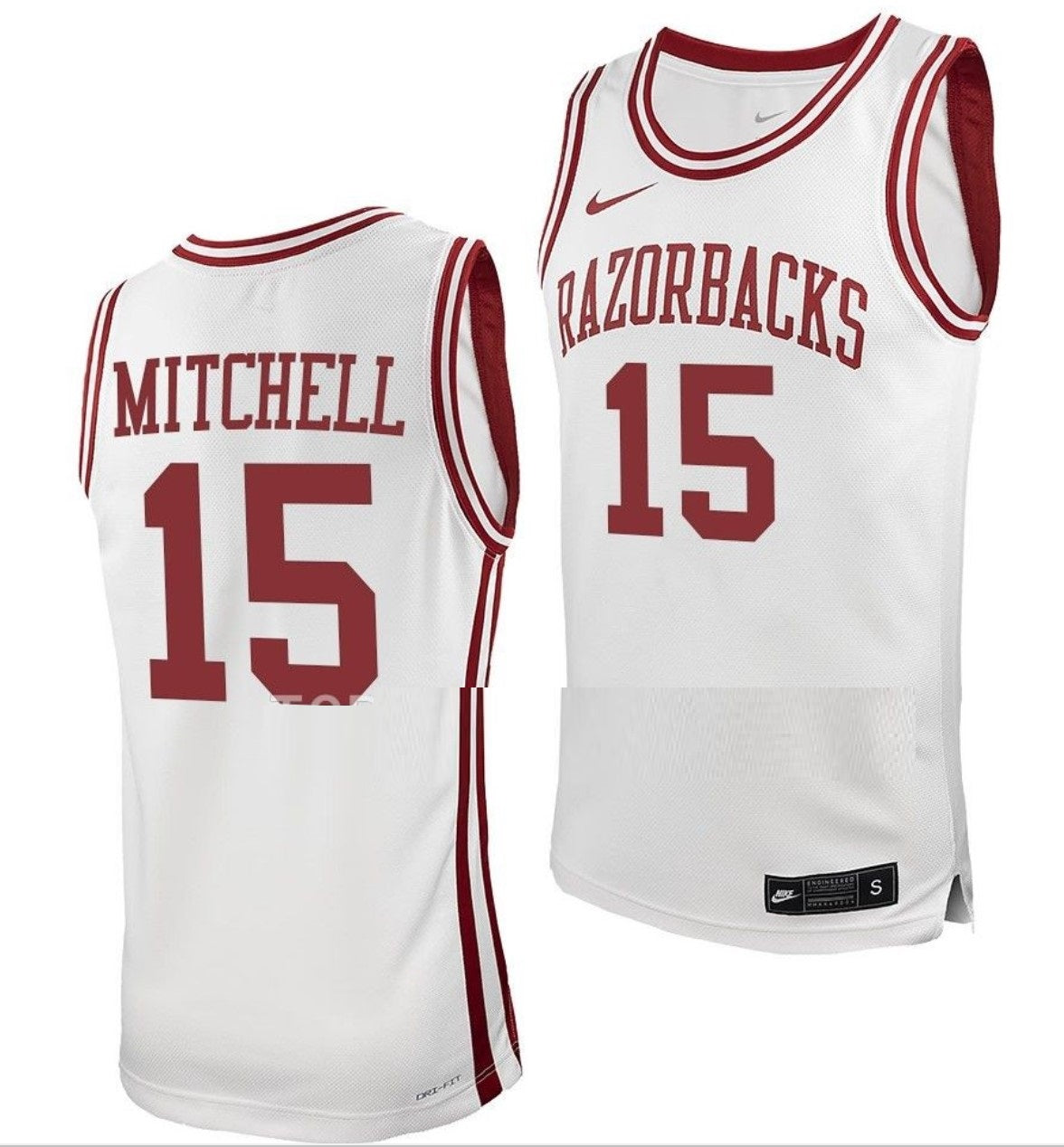 Makhi Mitchell Jersey Arkansas Razorbacks College Basketball 100 Season #15