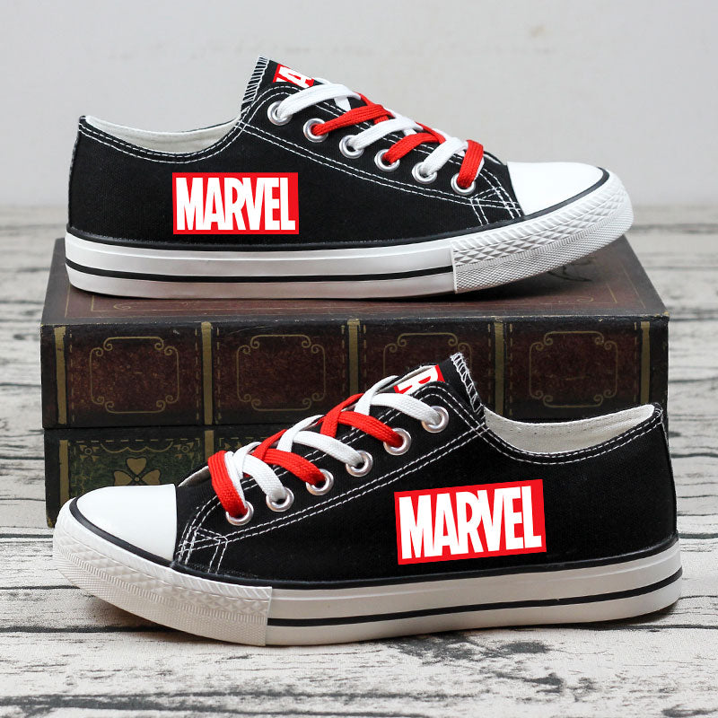 MARVEL Low Top Canvas Sport Sneakers Shoes For Men Women Fans