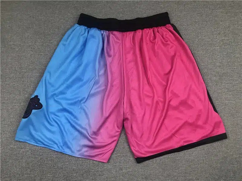 Miami Heat Pink Rainbow 2021 City Edition Swingman Shorts - Basketball Shorts Store