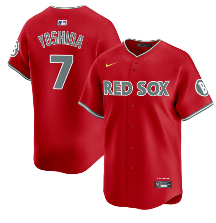Masataka Yoshida Jersey #7 Boston Red Sox 2025 City Connect Vapor Premier Limited Stitched Red