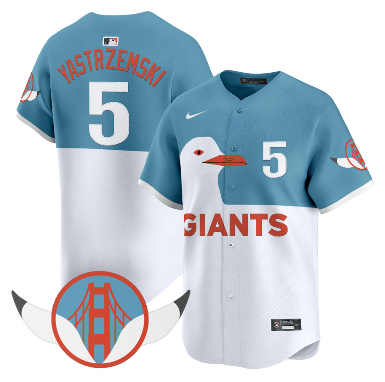 Mike Yastrzemski Jersey #5 San Francisco Giants Seagull 2025 Vapor Premier Limited Stitched