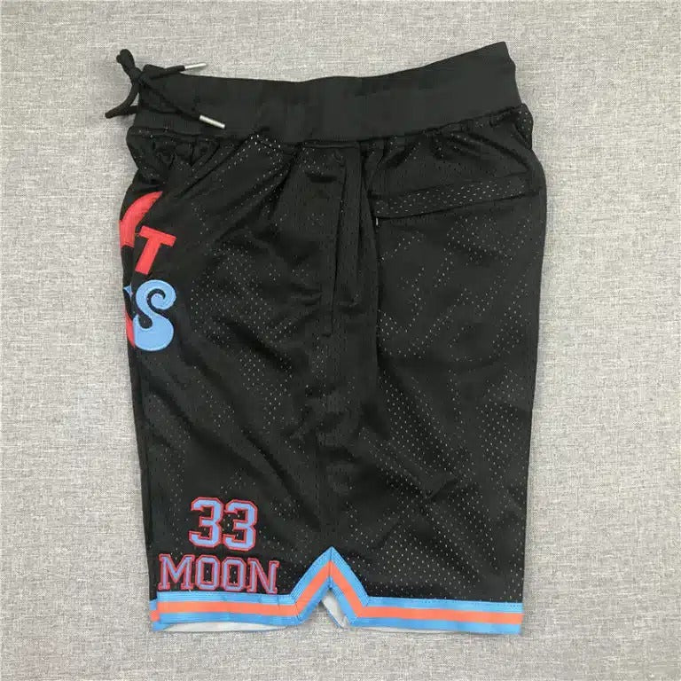 Jackie Moon #33 Movie Flint Tropics Basketball Black Shorts - Basketball Shorts Store