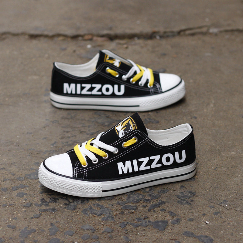 Missouri Tigers Limited Print NCAA College Students Low Top Canvas Shoes Sport Sneakers 1
