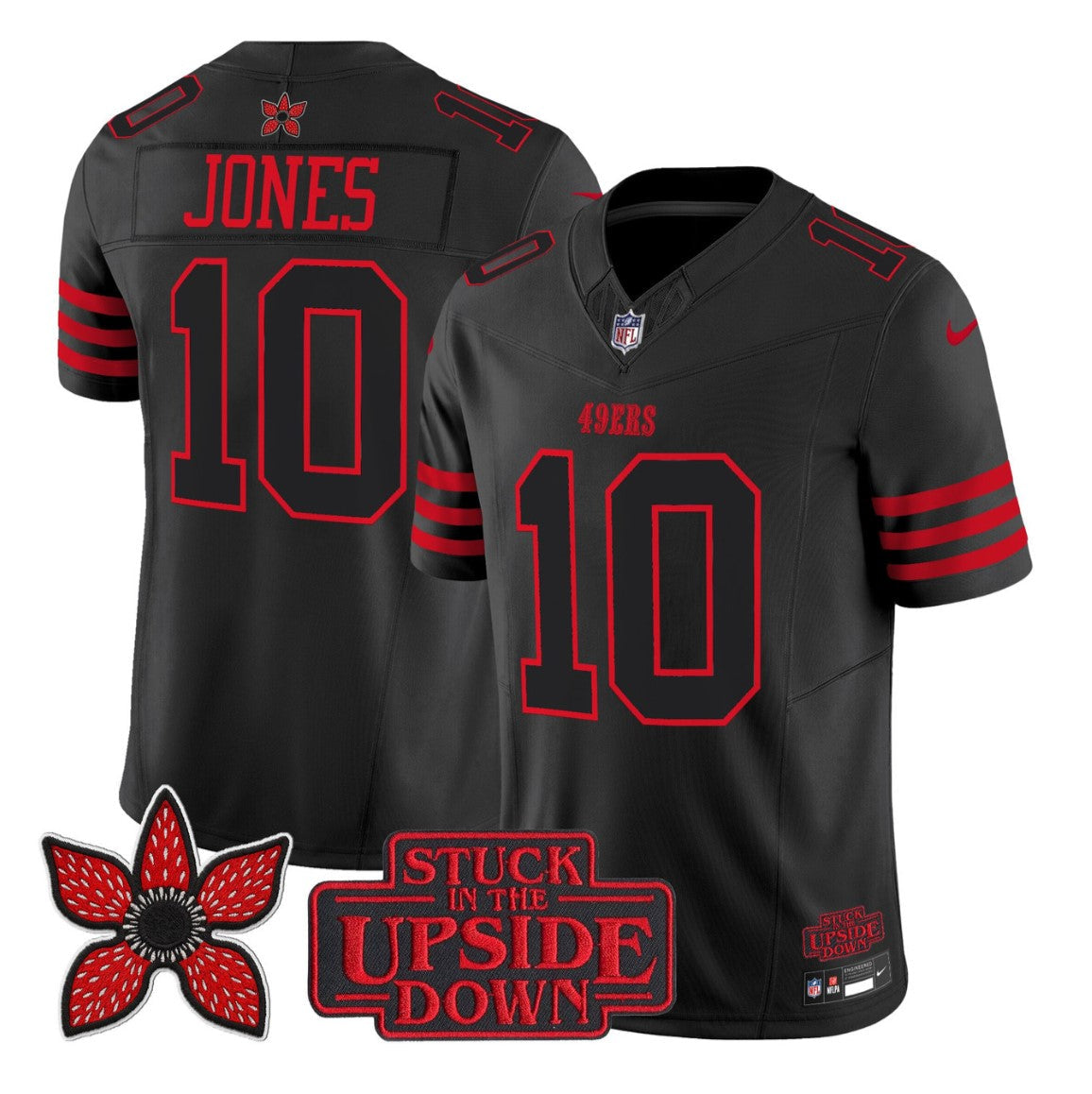Mac Jones Jersey #10 Stranger Things Edition Vapor Limited Stitched