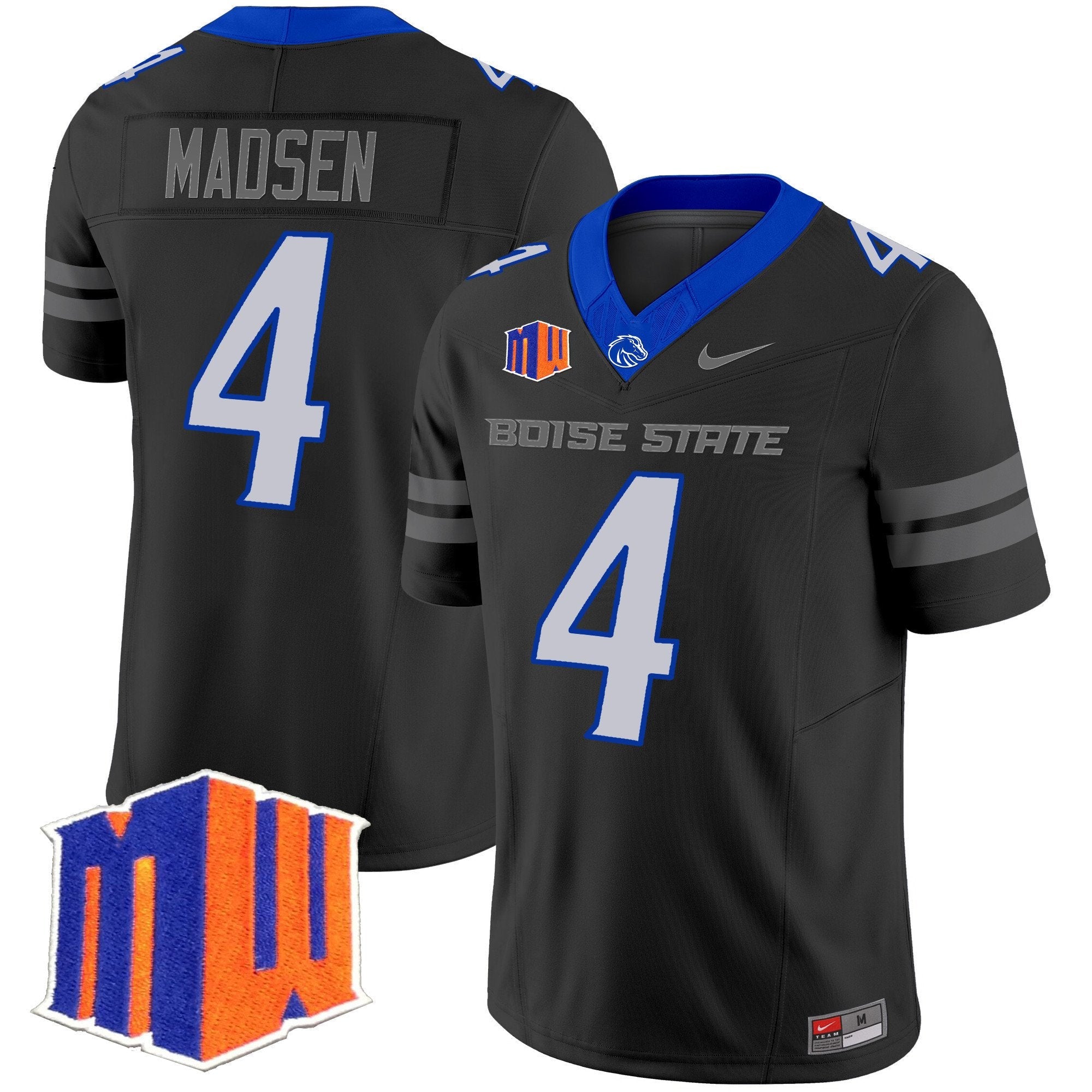 Maddux Madsen Jersey #4 Boise State Broncos 2025 Vapor Stitched Black
