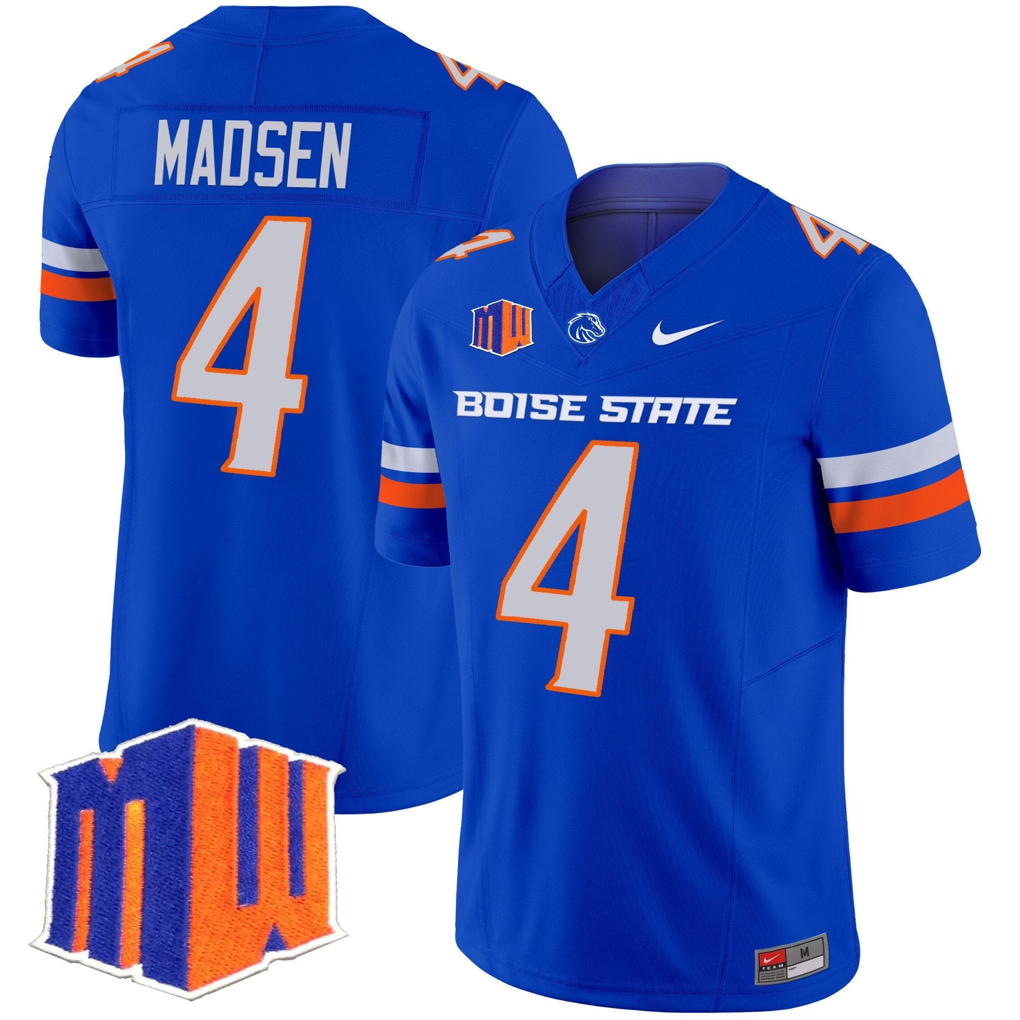 Maddux Madsen Jersey #4 Boise State Broncos 2025 Vapor Stitched Royal