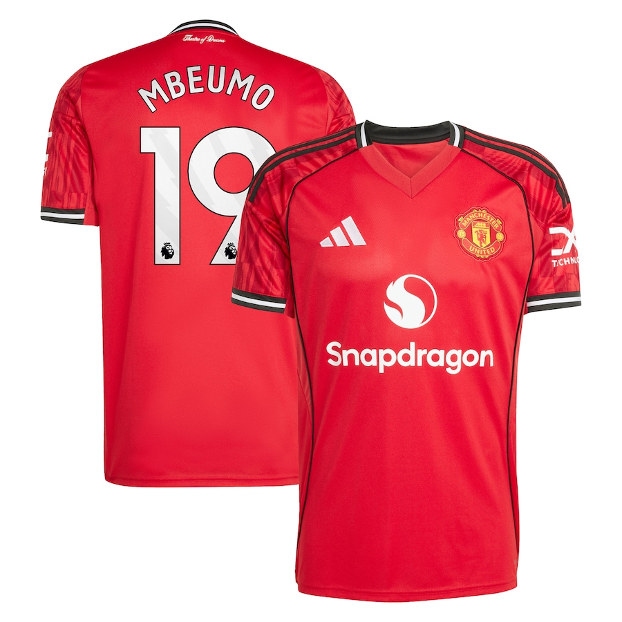 Manchester United Home 2025-26 MBEUMO 19 Match Jersey – Red
