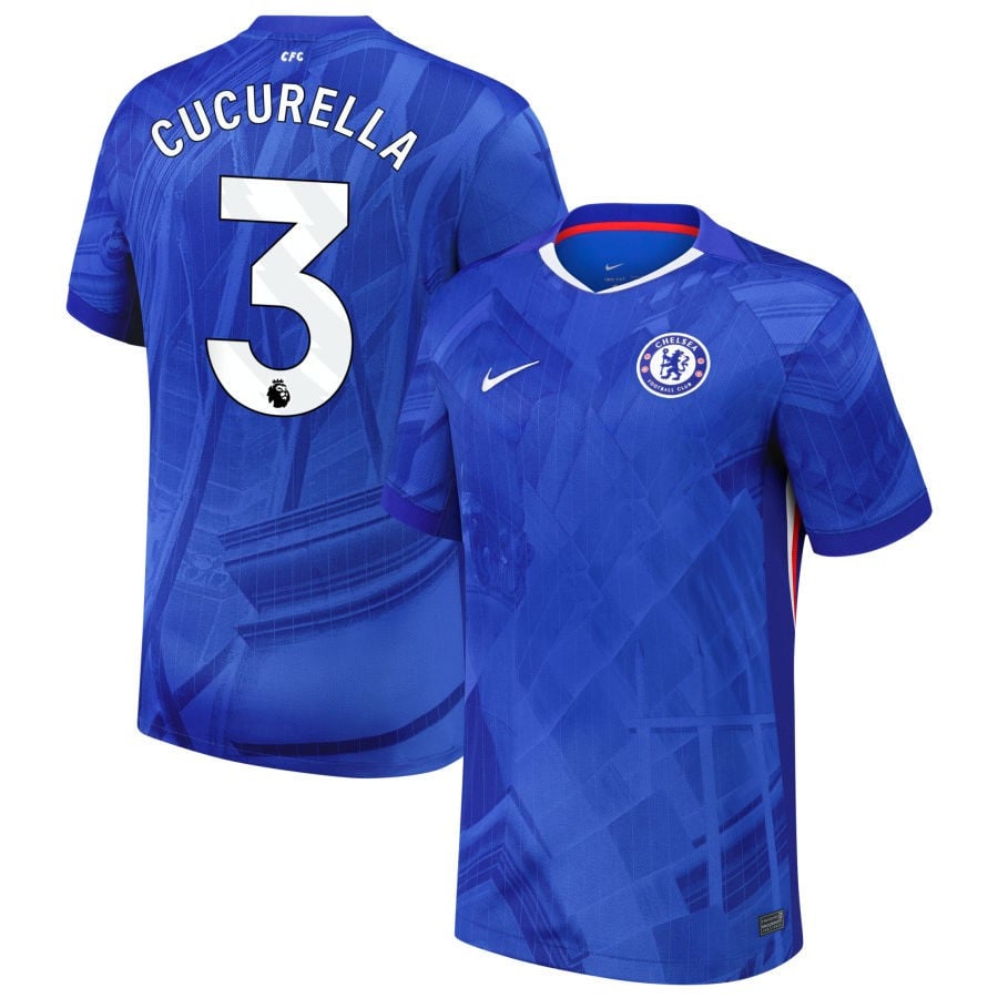 Marc Cucurella #3 Chelsea 2025-26 Home Match Jersey – Blue