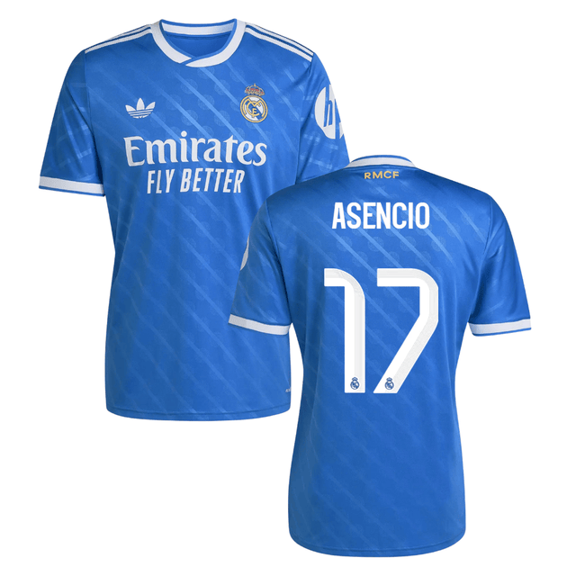 Marco Asensio #17 Real Madrid 2025-26 Third Match Jersey – Blue