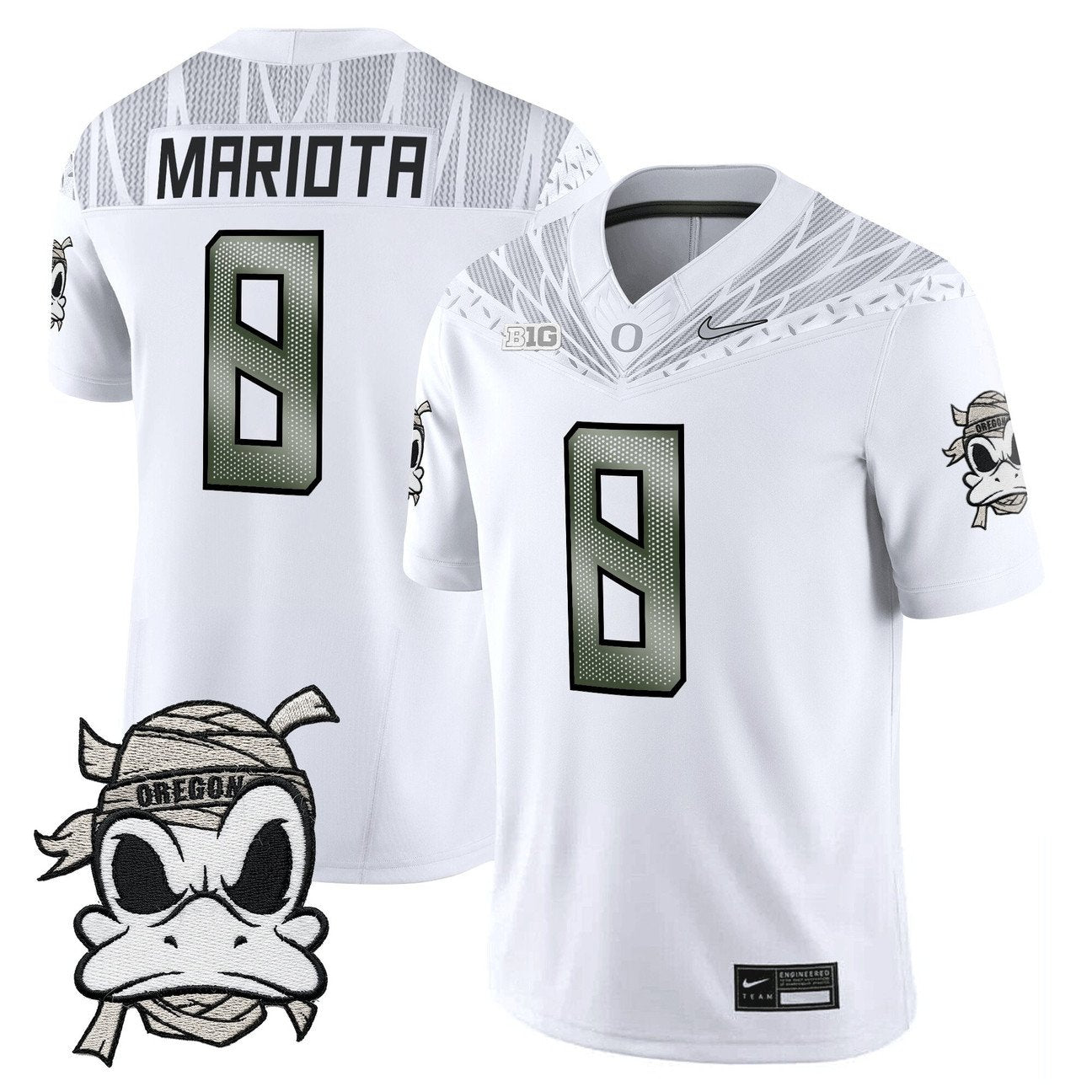 Marcus Mariota Jersey #8 Oregon Ducks 2025 Mummy Duck Vapor Limited Stitched