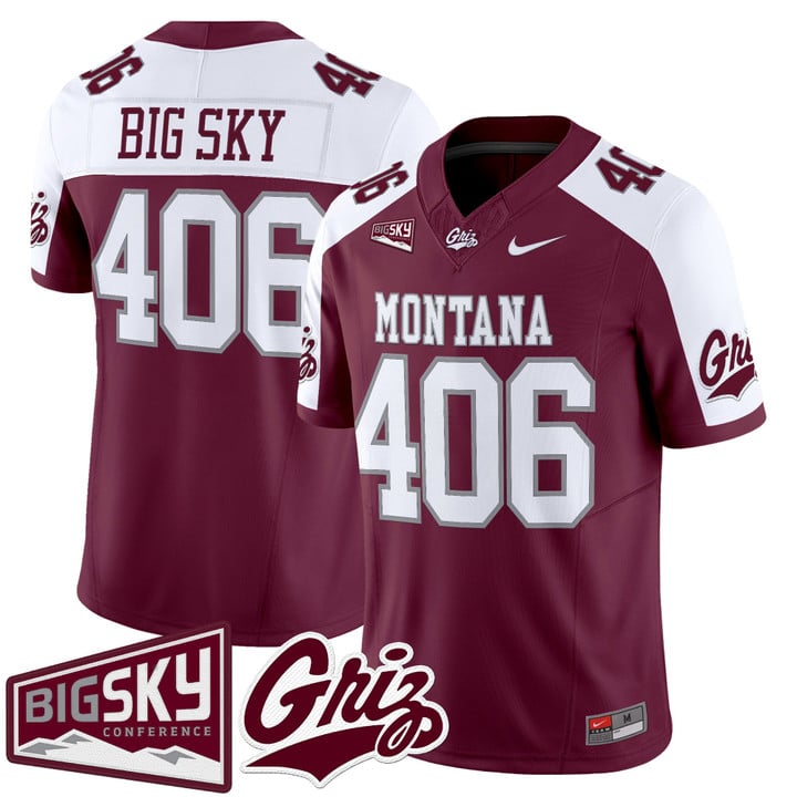 Big Sky Jersey #406 Montana Grizzlies 2025 Vapor Limited Stitched Black Alter