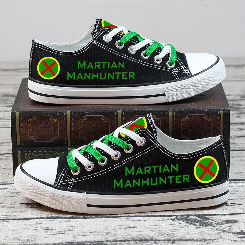 Martian Manhunter Low Top Canvas Sport Sneakers Shoes For Men Women Fans