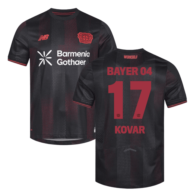 Matej Kovar 17 Leverkusen 2025-26 Home Match Jersey – Black