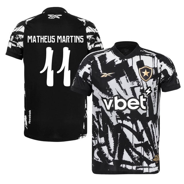 Matheus Martins #11 Botafogo 2025-26 Fourth Jersey – Black