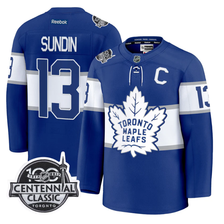 Mats Sundin Jersey #13 Toronto Maple Leafs Timeless Stitched
