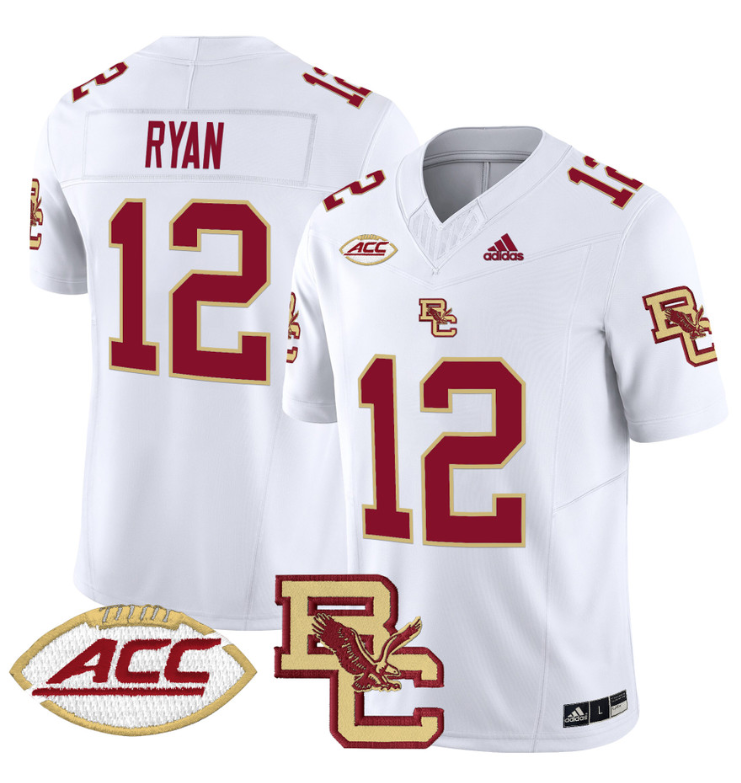 Matt Ryan Jersey #12 Boston College Eagles 2024 Stitched White