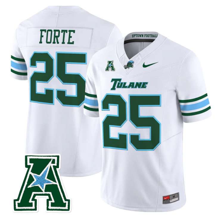 Matt Forte Jersey #25  Tulane Green Wave 2025 Vapor Limited Stitched