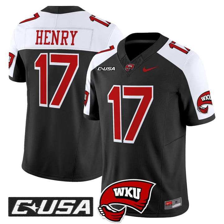 Matthew Henry Jersey #17 Western Kentucky Hilltoppers 2025 Stitched