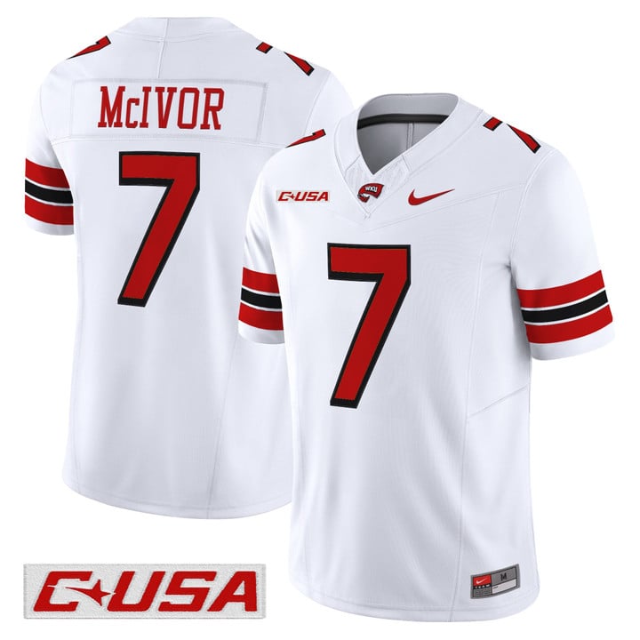 Maverick McIvor Jersey #7 Western Kentucky Hilltoppers 2025 Stitched