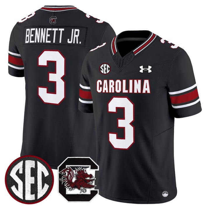Mazeo Bennett Jr Jersey #3 South Carolina Gamecocks 2025 Stitched Black