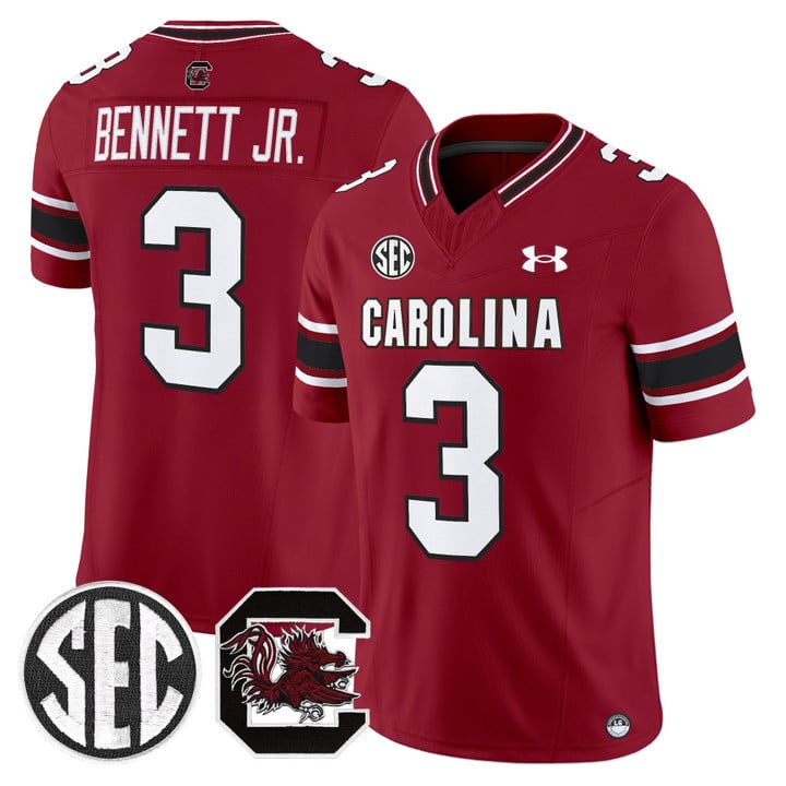 Mazeo Bennett Jr Jersey #3 South Carolina Gamecocks 2025 Stitched Garnet