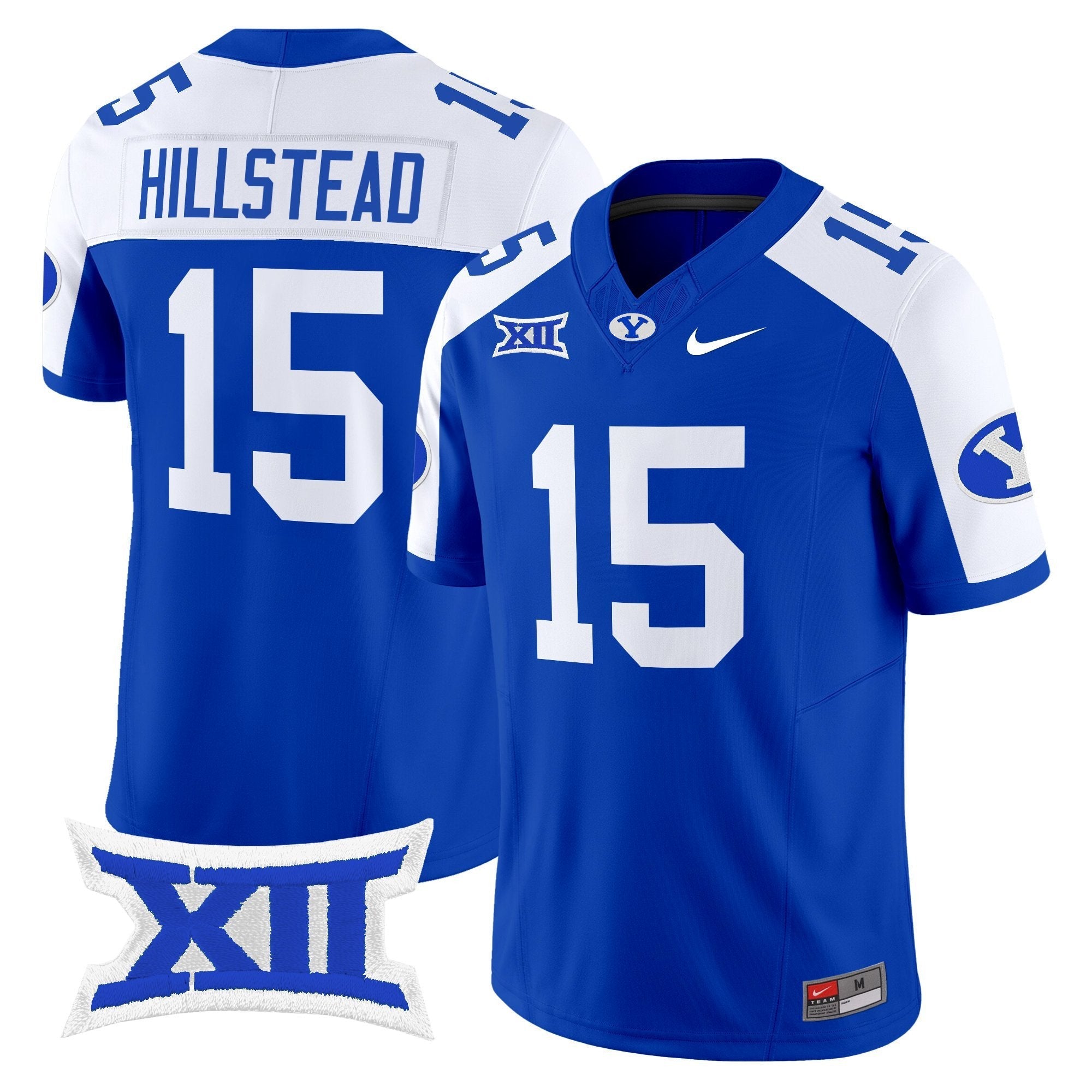 McCae Hillstead Jersey #15 BYU Cougars 2025 Vapor Limited Stitched Royal Alternate