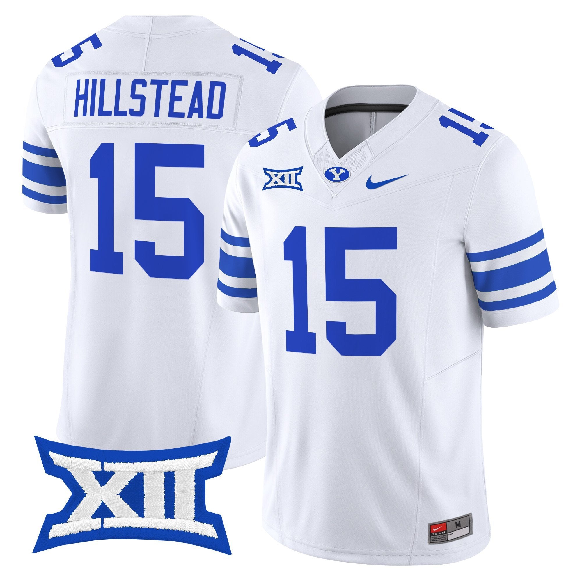 McCae Hillstead Jersey #15 BYU Cougars 2025 Vapor Limited Stitched White