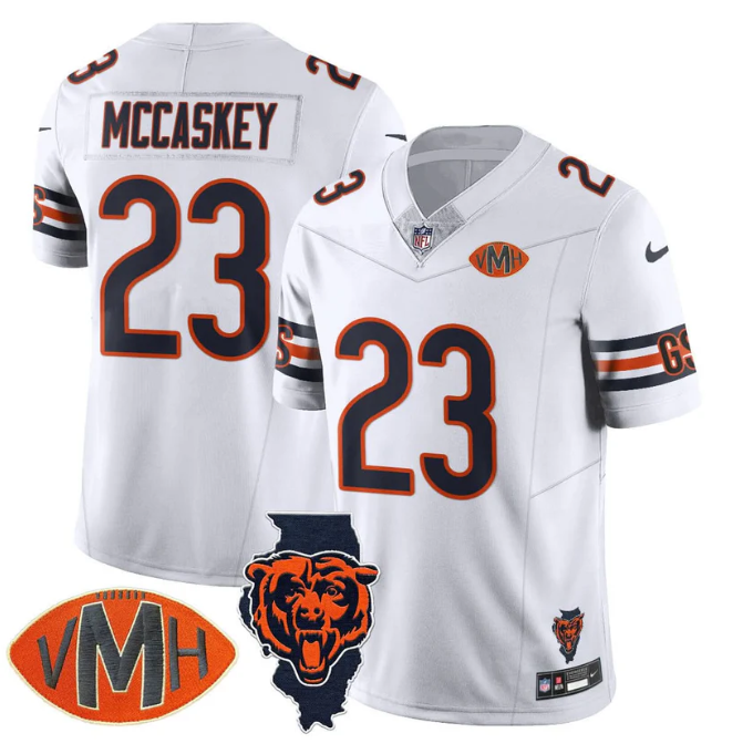 McCaskey Jersey #23 Honor Virginia Halas McCaskey Football All Stitched White