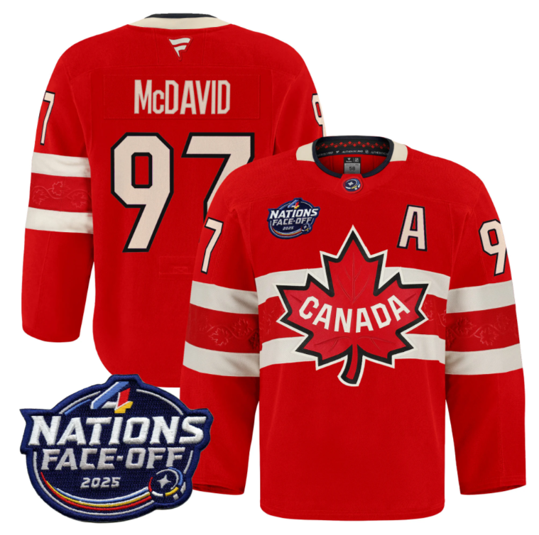 Men Connor McDavid Jersey #97 Canada 4 Nations Face-Off 2025 Pro Stitched Red