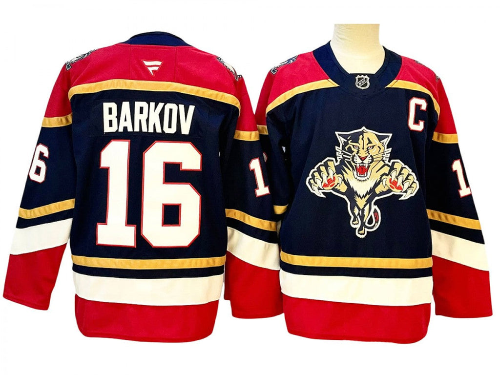 Men Florida Panthers #16 Aleksander Barkov White Away Jersey (Copy)