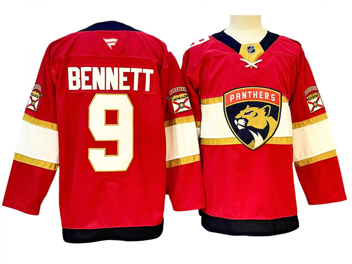 Men Florida Panthers #9 Sam Bennett Red Home Jersey