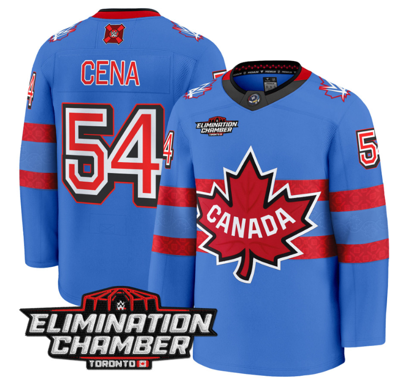 Men John Cena Jersey #54 Elimination Chamber Toronto 2025 Premium Stitched Royal