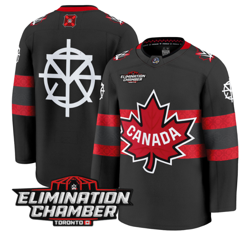Men Seth Rollins Jersey Elimination Chamber Toronto 2025 Premium Stitched Black
