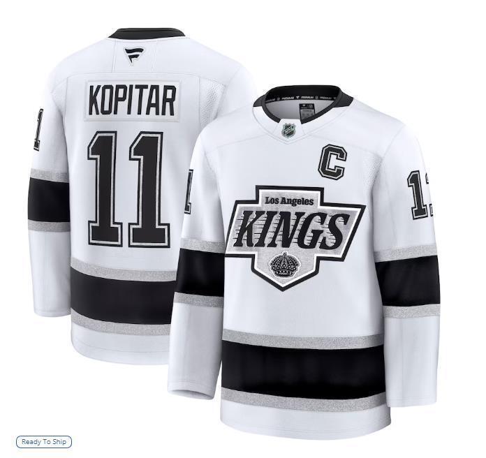 Men’s Anze Kopitar Jersey #11 Los Angeles Kings White All Stitched