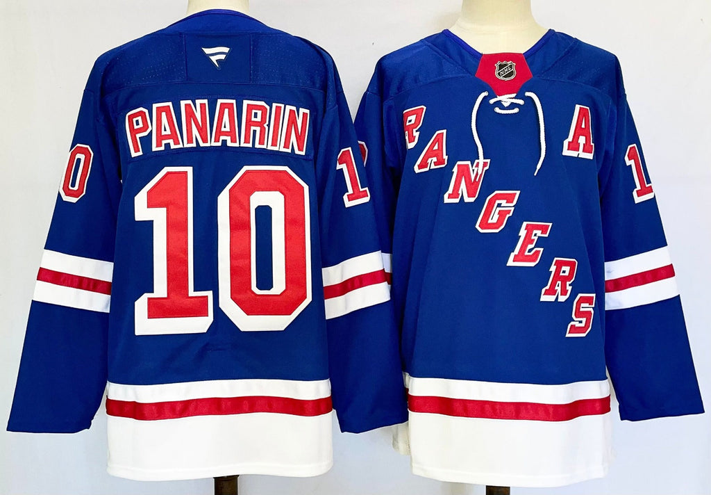 Men’s Artemi Panarin Jersey #10 New York Rangers Blue Home Stitched
