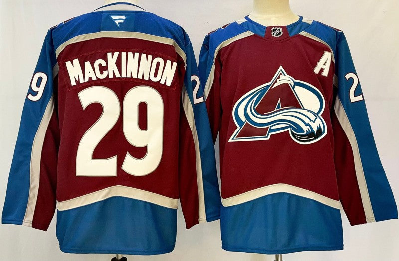Men's Colorado Avalanche #29 Nathan MacKinnon Jersey Stitched