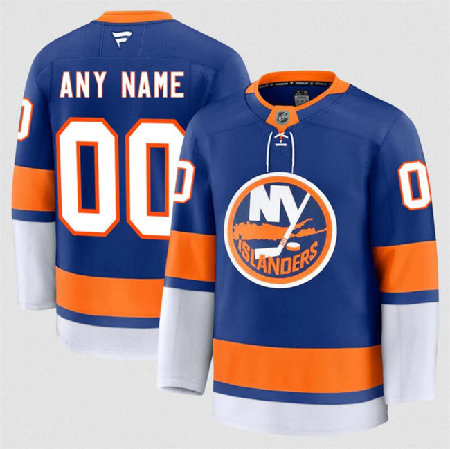 Men's Custom New York Islanders Jersey Name, Number 2025 Home Royal