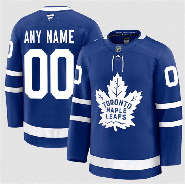 Men's Custom Toronto Maple Leafs Jersey Name, Number 2025 Home Blue