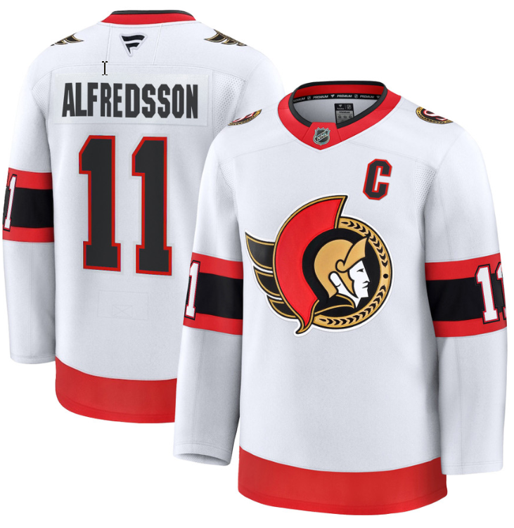 Men's Daniel Alfredsson Jersey #11 Ottawa Senators 2025 Premium Home Stitched