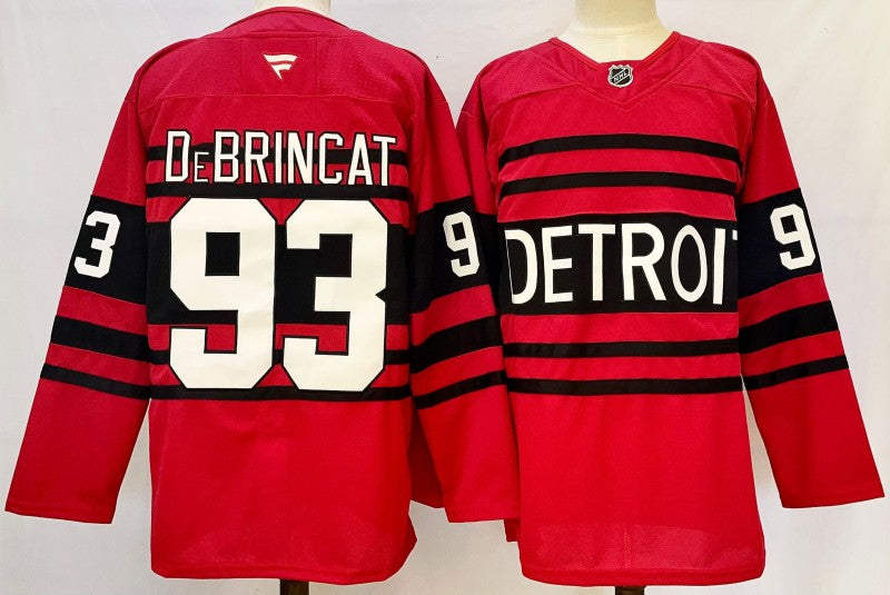 Men's Detroit Red Wings #93 Alex DeBrincat Jersey Stitched