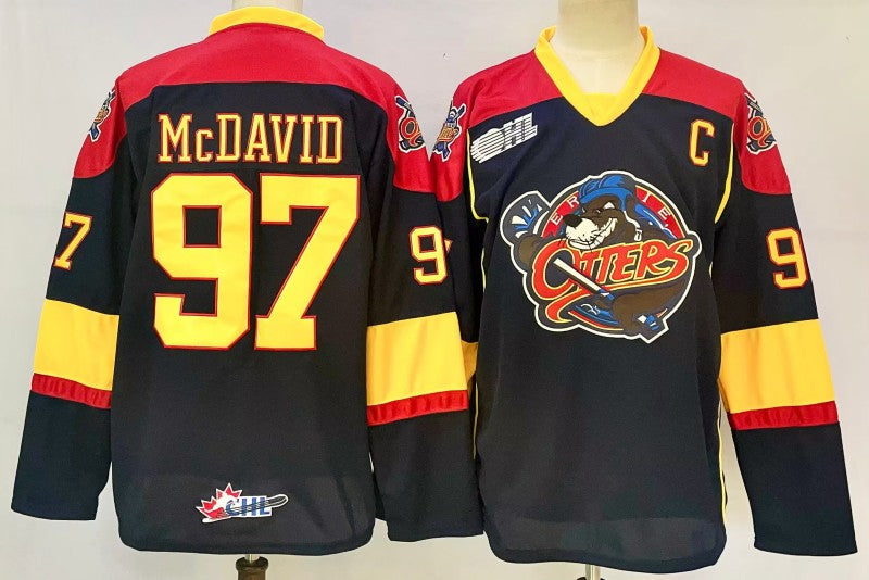 Men's Edmonton Oilers #97 Connor McDavid Jersey Red