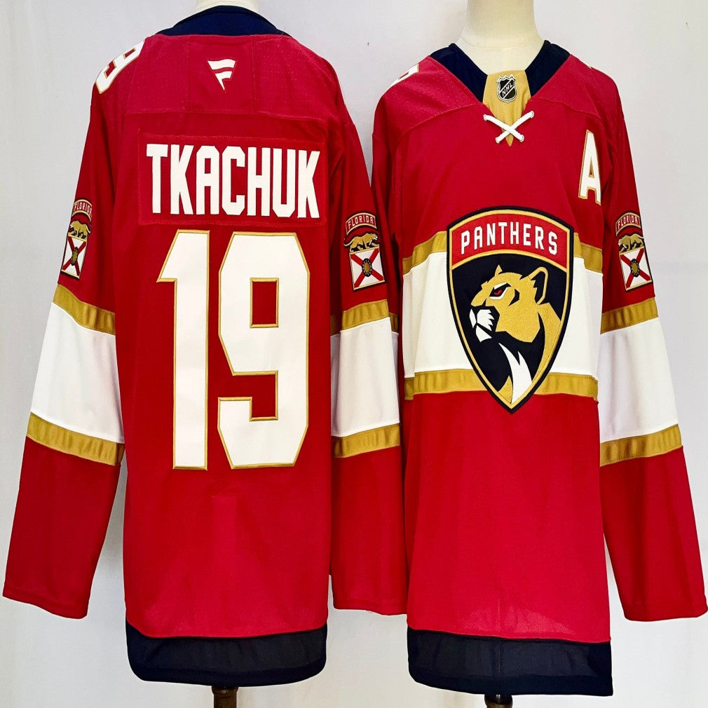Men's Florida Panthers #19 Matthew Tkachuk Jersey Stitched