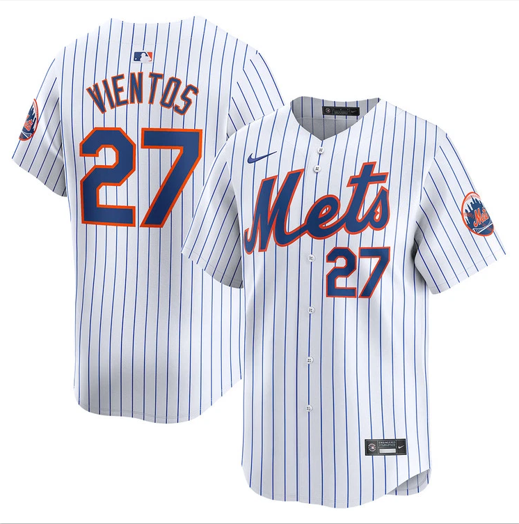 Men's Mark Vientos White Home Limited Player Stitched Jersey #27