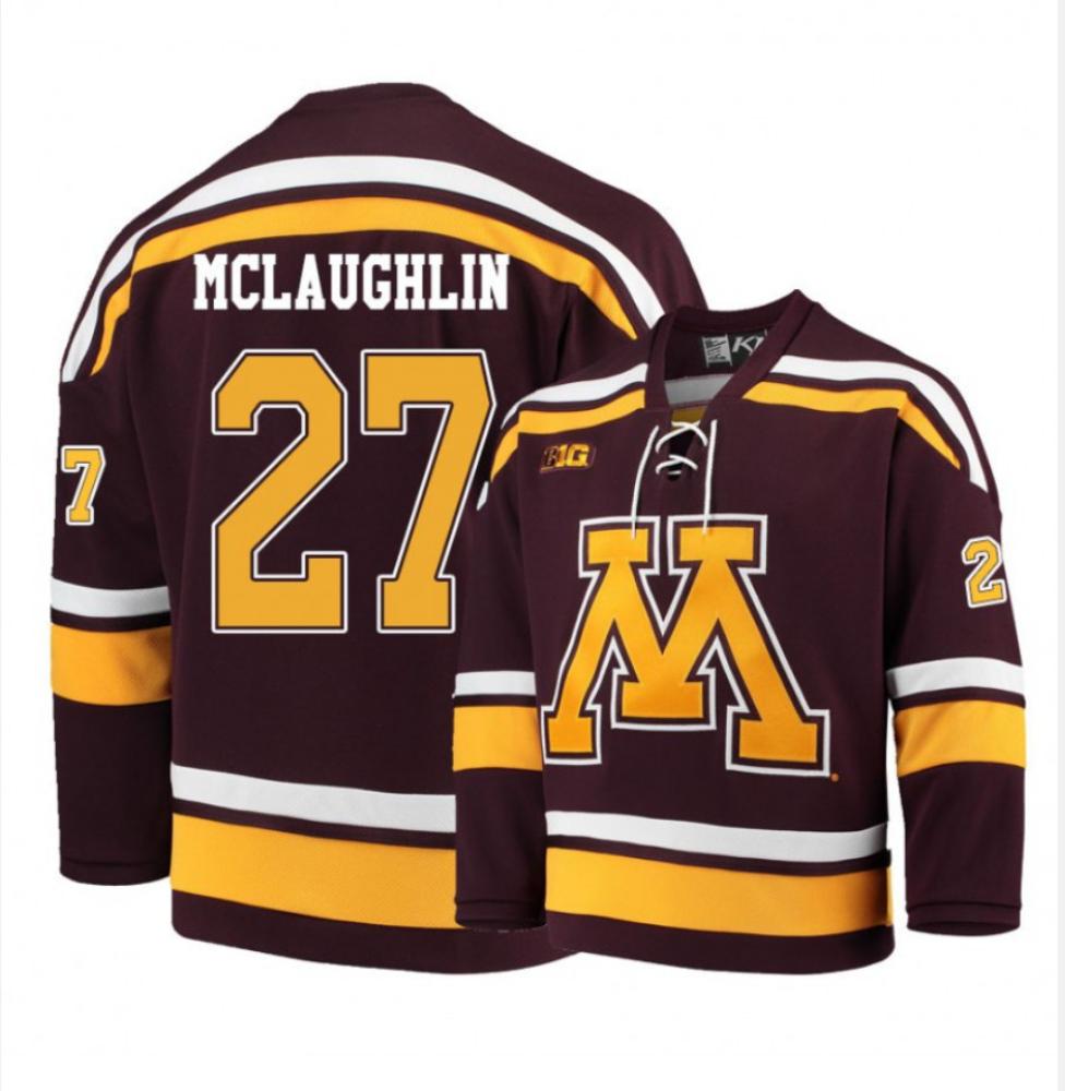 Men's Minnesota Golden Gophers #22 Tyler Sheehy Hockey All Stitched White Jersey