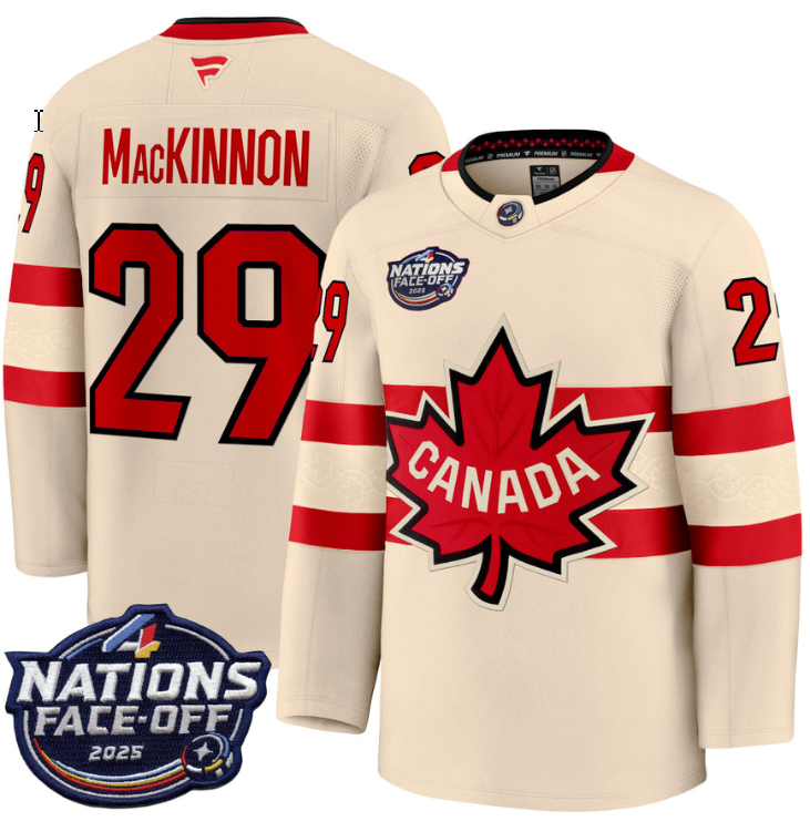 Men's Sidney Crosby Jersey #87 Canada 4 Nations Face-Off 2025 Stitched Black