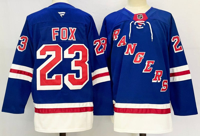Men's New York Rangers #23 Adam Fox Jersey Stitched
