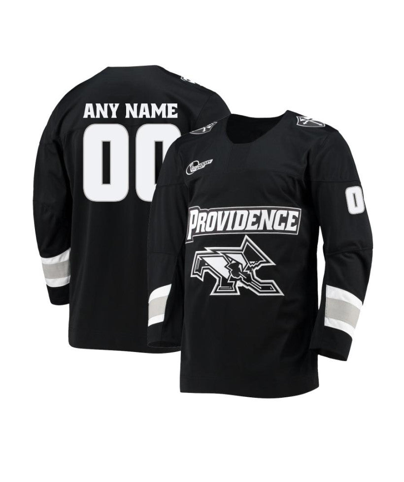 Men's Providence Friars Custom Black Hockey Jersey